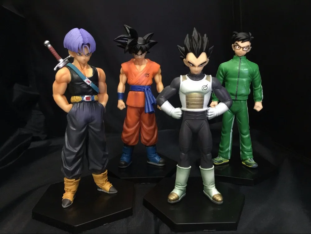 

4pcs/set Dragon ball Z figures Dragonball Resurrection F Frieza Goku figure Trunks Piccolo PVC Action Figures Toy Gift
