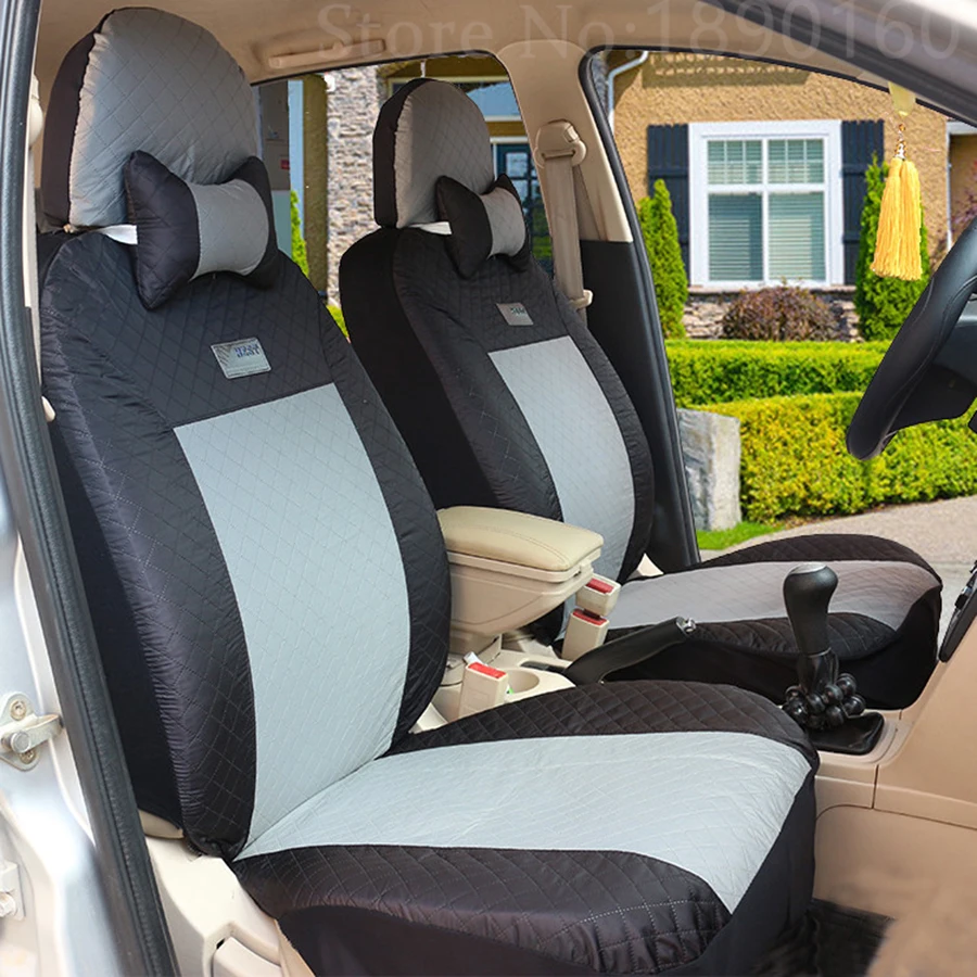2 BLUE FRONT VEST CAR SEAT COVERS PROTECTORS FOR VAUXHALL MOKKA