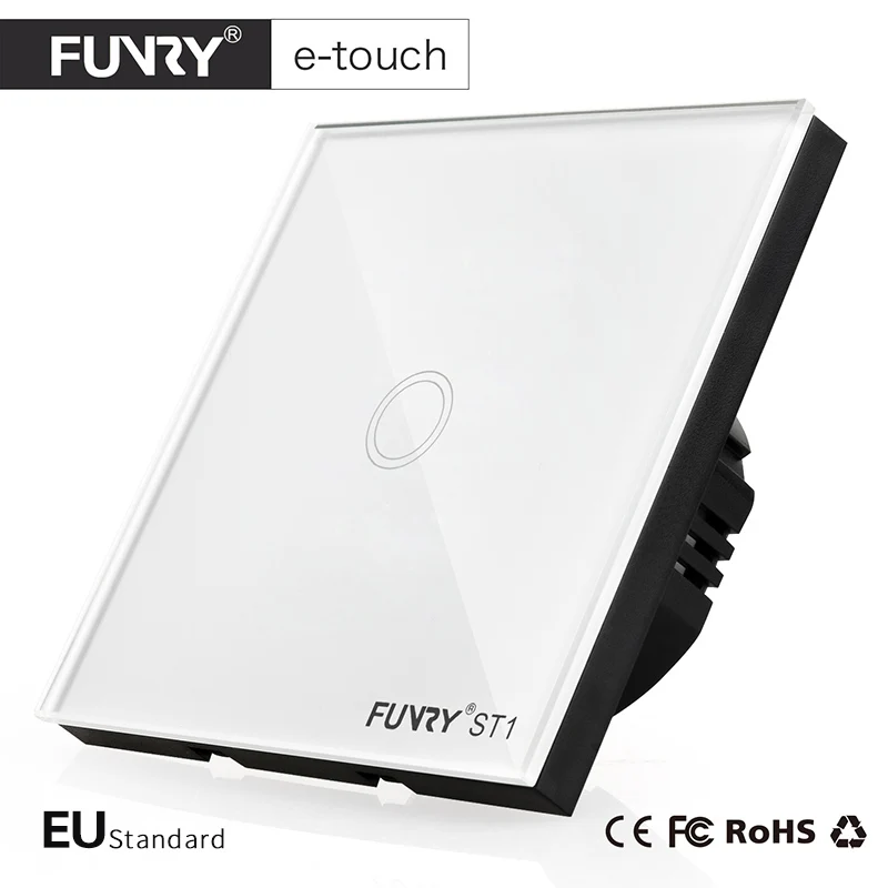 

FUNRY ST1 EU Standard 1-Gang Wall Switch, Smart HomeTouch On/OFF Switch, Home Light Switch (170v-240v)
