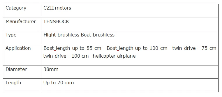 Tenshock 6 Полюс бесщеточный мотор TS-CZII 2250 изводител, лодка