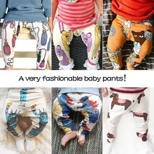 TinyPeople 2019 infant ins Cartoon print cotton Spring autumn Baby Pants Baby Girl leggings toddler boy newborn cute trousers