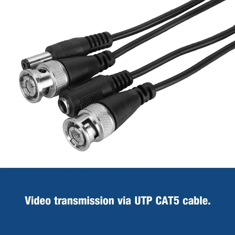 Лучший BNC для RJ45 пассивный видео Мощность UTP CAT5 кабель hdmi передатчик Аудио Видео балун для видеонаблюдения Камера