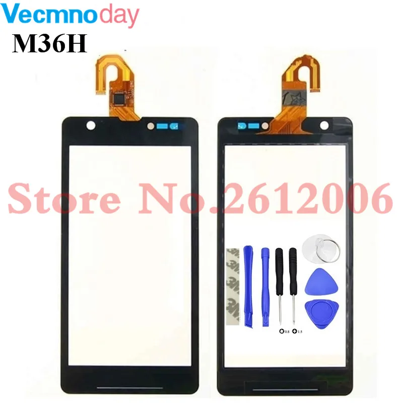 

High Quality 4.6" For Sony Xperia ZR M36H C5503 C5502 Touch Screen Digitizer Sensor Panel Front Glass Lens +tools