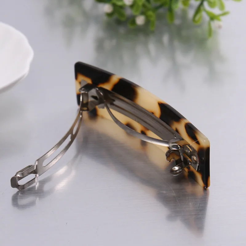 Vintage Leopard Hairgrips For Rectangle Women Hair Clips Hair Accessories French Hair Barrettes Hair pins Decoration Headwear  (8)