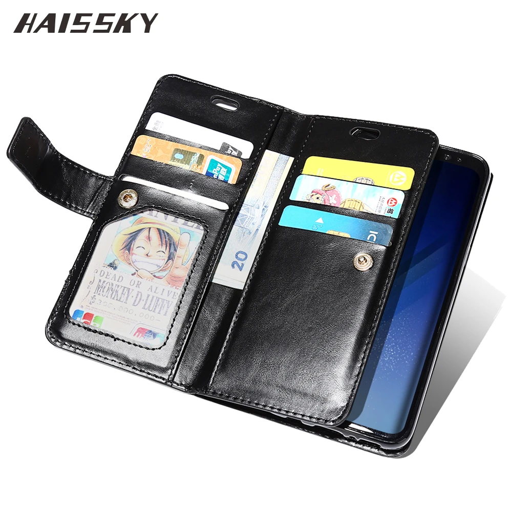 HAISSKY Book Leather Case For Samsung Galaxy Note 8 S8