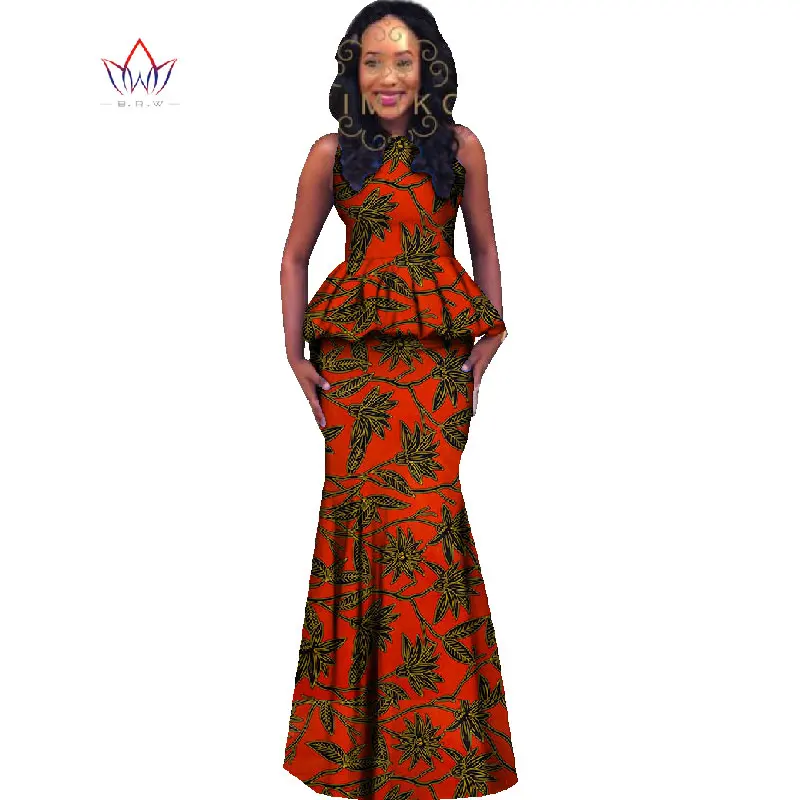 Африканский стиль, Женский комплект из 2 предметов, юбка, новинка, весна, Дашики размера плюс, африканская одежда, короткий топ и юбка, вечерние комплекты, WY524