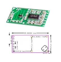 New RCWL-0516 Microwave Radar Sensor Module Human Body Induction Switch Module