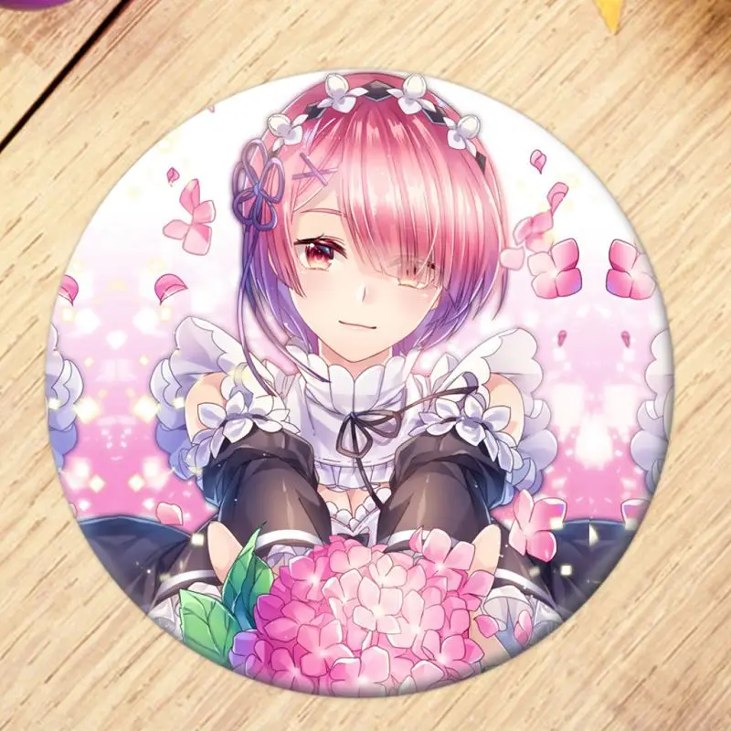 1 шт. Re Zero kara Hajimeru Isekai Seikatsu значок Rem Ram брошь булавки Emilia коллекционные сумки