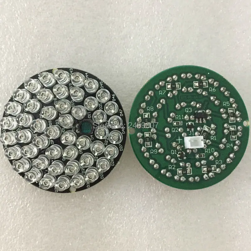 

Lihmsek 850nm 48pcs ir leds Illuminator IR Infrared Night Vision Light Lamp For CCTV Illuminator Security Camera Visible light