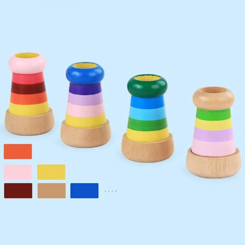 Kids Wooden Magic Kaleidoscope Toys Children Learning Educational Puzzle Toys Baby Birthday Christmas Gifts Funny Classic Toys