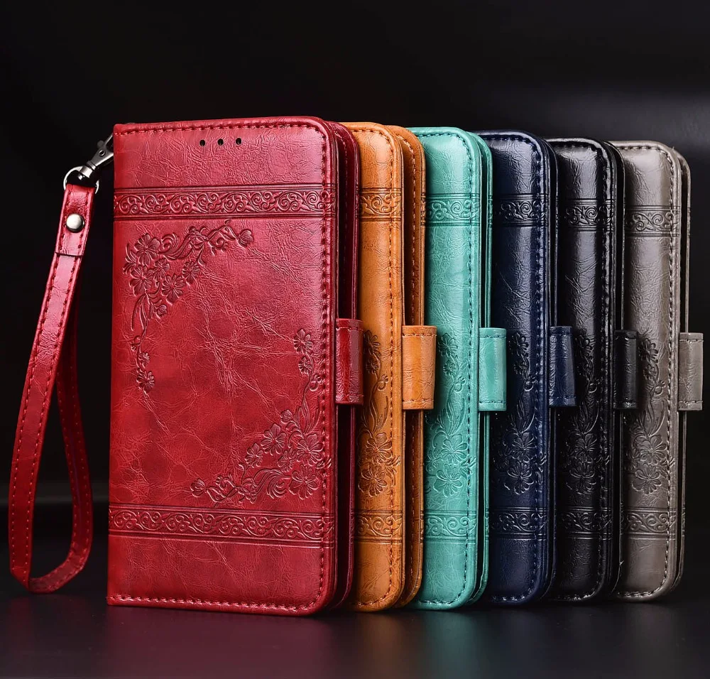Флип-кожаный чехол для Xiaomi Redmi Note 5 из ТПУ Fundas с цветочным принтом специальный чехол-бумажник с подставкой и ремешком