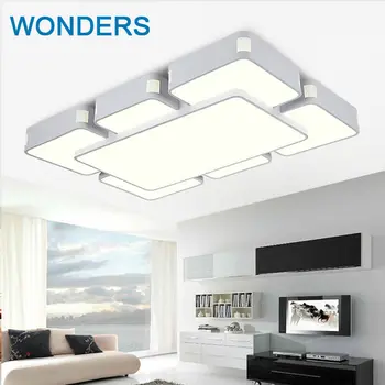 

Modern led ceiling lights 48W bedroom lamps 4heads for livingroom kitchen lamp balcony ceiling light 90-260V lamparas de techo