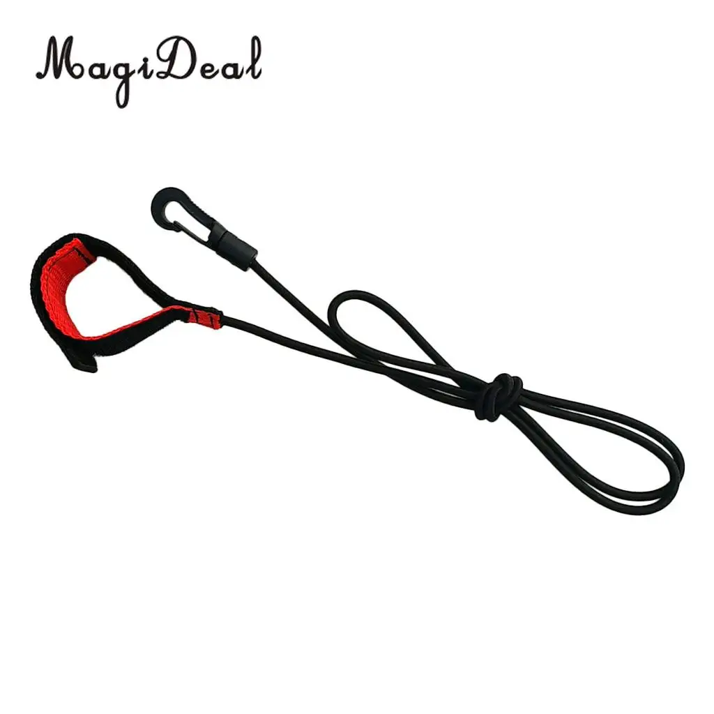 Heavy Duty 40 inch Stretch Paddle Leash Fishing Rod Holder Safety Lanyard for Kayak / Canoe / Boat / Surf / SUP Board