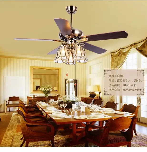 Copper Ceiling Fan Light Shade 52 Inch Copper Ceiling Fan Light Shade 52 Inch Lamps Art Restaurant Lights