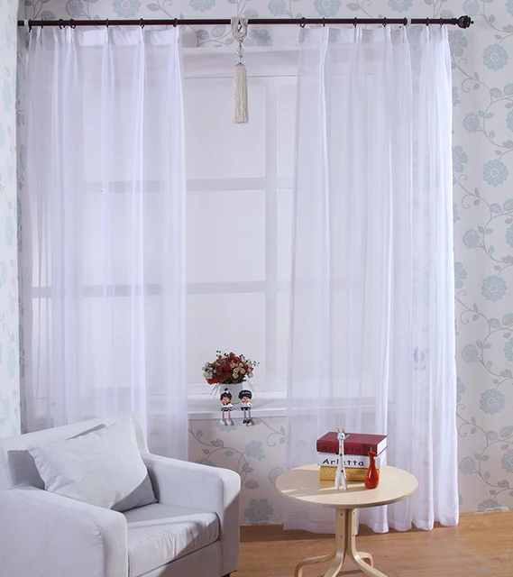 Bianco Puro Tenda Della Finestra Della Decorazione di Alta Filo Moderna Voile Te Bianco Puro Tenda Della Finestra Della Decorazione di Alta Filo Moderna Voile Te