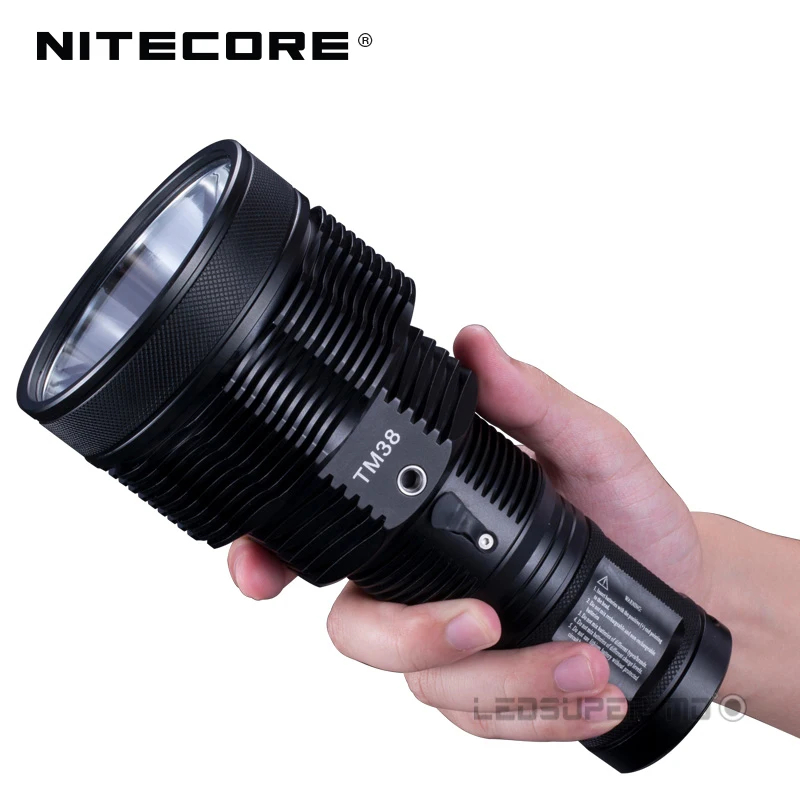 Крошечный монстр серии Nitecore TM38 Lite CREE XHP35 HI D4 светодиодный 1800 люмен перезаряжаемый прожектор с дальностью луча 1400 метров