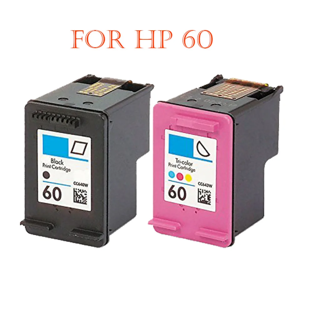 Hisaint Listagem Melhor Compativel 60xl Preto Cor Conjunto Do Cartucho De Tinta Para Impressora Hp Deskjet D1660 1 Preto 1 Cores 2 Pack Impressora Ink Cartridge Ink Cartridge For Hpcartridge For Hp Aliexpress