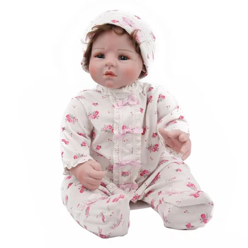 

50cm Silicone Reborn Baby Dolls Baby 20inch vinyl newborn collectible Doll lovely infant modeling real touch lovely Xmas gift