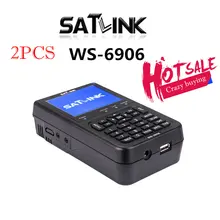 2018 new Satlink WS-6906 3.5″ DVB-S FTA digital satellite meter satellite finder LCD Sat Finder satlink ws6906 PK V8 finder