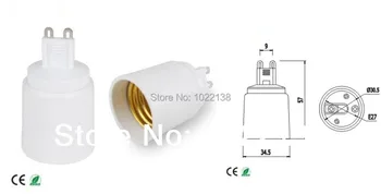 

50pcs G9 to E27 LED socket adapter Lamp Holder Converter Free Shipping With Tracking No.