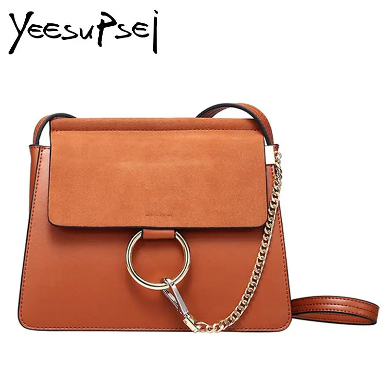 

YeeSupSei Women Single Shoulder Crossbody Thin Bag Fashion Ring Chain Small Square Handbag Luxury Malas Carteras Bolsos Mujer