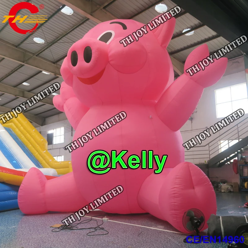 free air shipping outdoor advertising pink pig inflatable balloon