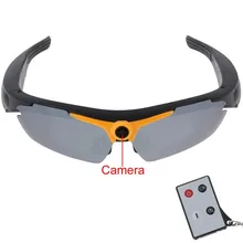 hd 720p digital video sunglasses with remoter control/wirless camera sunglasses free shipping