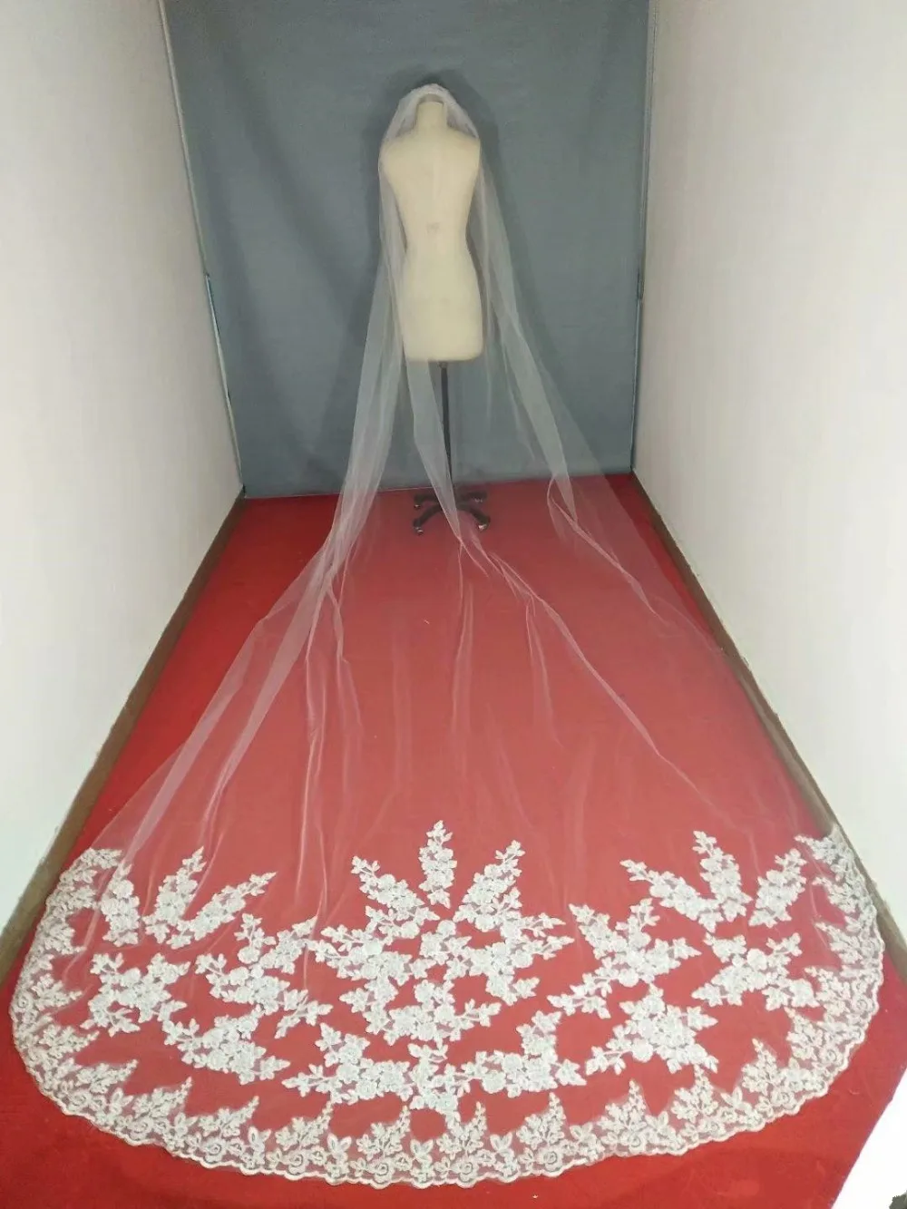 real-photos-one-layer-white-ivory-bridal-veils-lace-applique-edge-cathedral-length-300cm-custom-size-bride-wedding-veil-free-shipping (4)