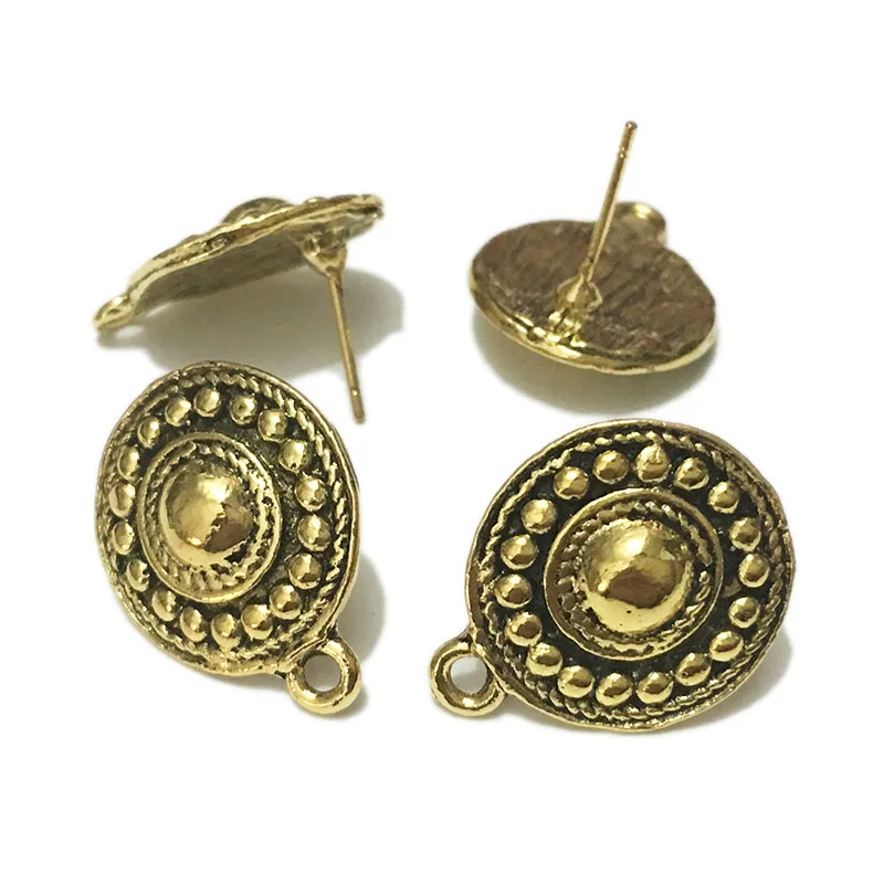 

STENYA Earrings studs Findings Jewelry Bohemian blank base setting Earring Posts Elegant Loops For Dangle Accessories Luxury