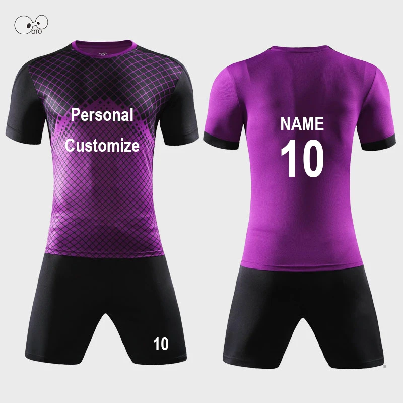 

Soccer Jersey Sports Costumes for Boys Mens Football Kits Summer Sportswear Suits Adult Kids Futsal Sets Uniforms DIY Customize