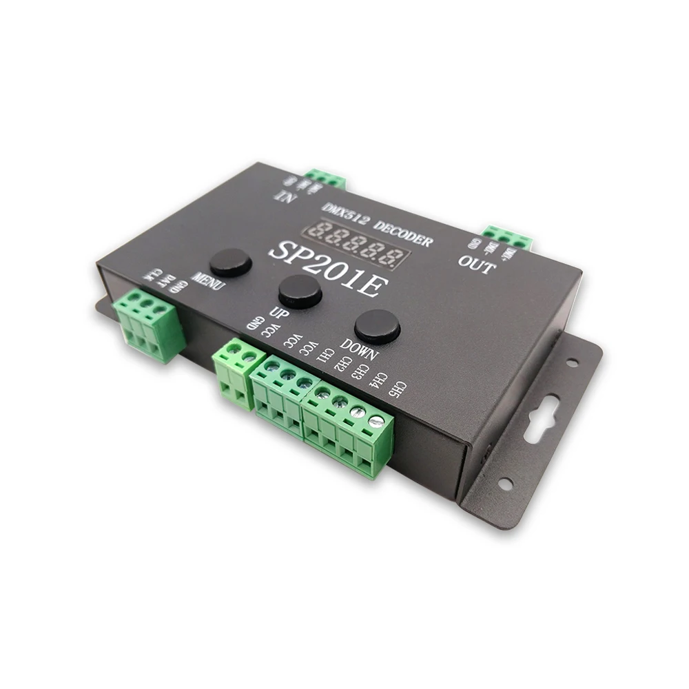 SP201E полноцветная полоса света DMX512 декодер пикселей RGB IC SPI сигнал адресуемый 5