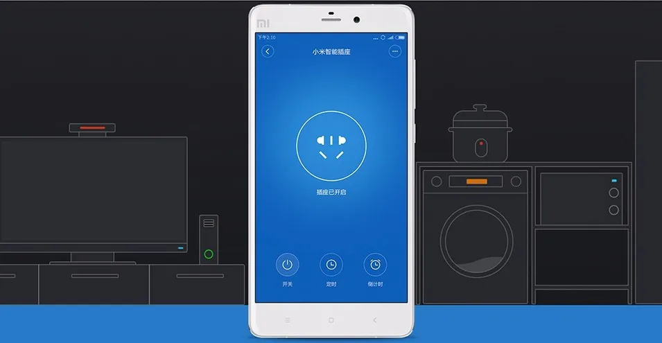 Xiaomi умная розетка интеллектуальная вилка EU US AU зарядное устройство с приложением дистанционного управления