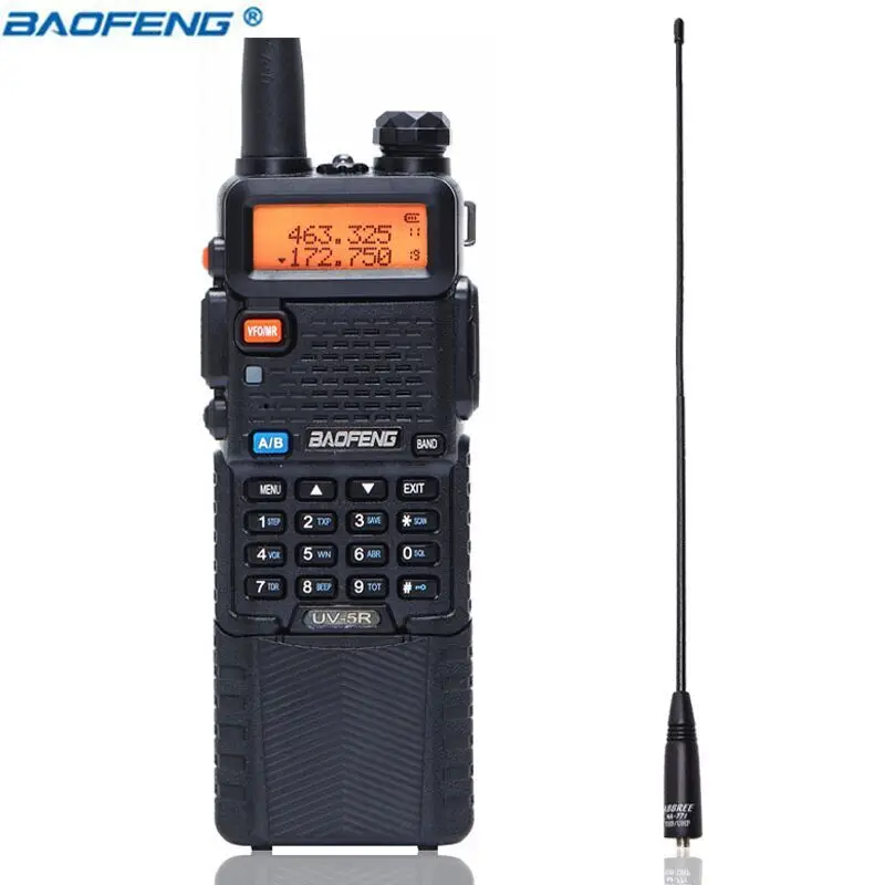 Baofeng UV-5R 3800 мАч портативная рация 5 Вт Двухдиапазонная UHF 400-520 МГц VHF 136-174 МГц двухсторонняя рация портативная рация CB Ham радио