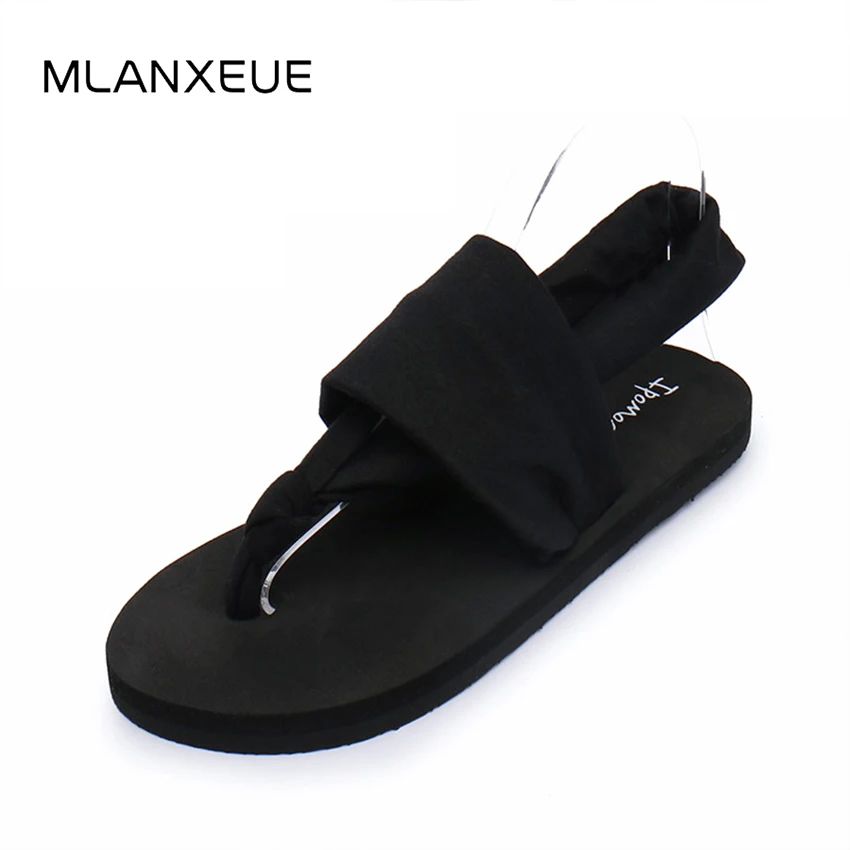 

Bohemia Clip Toe Women Flip Flop Fashion Solid Color Slip On Comfortable Slippper Lady Chic Stripe Sandal Female Casual Slipper