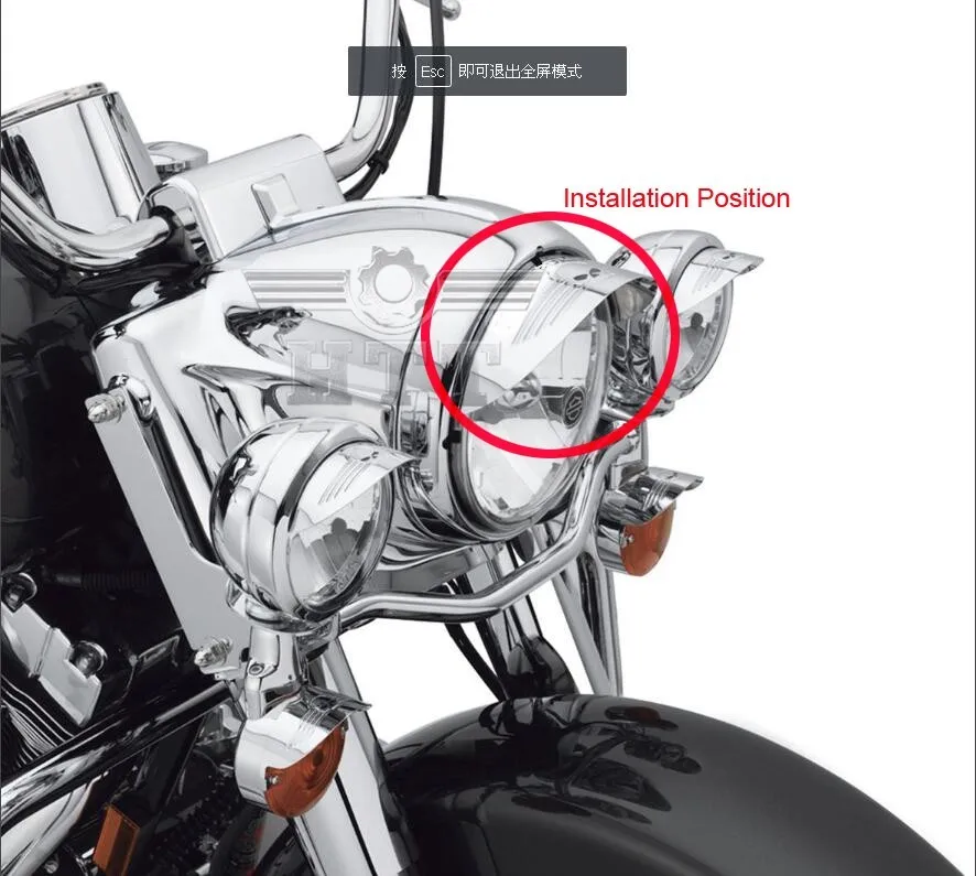 Aftermarket 7" Skull Headlamp/Headlight Visor For 1984 2016 Harley 7