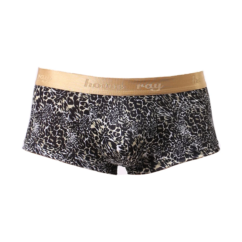 

Free Shipping Phnom penh classic leopard print men sexy breathable boxers B147