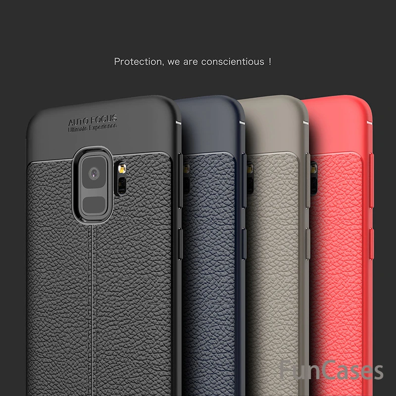 

Luxury Case For Samsung Galaxy S9 S9 Plus Silicon TPU flip Leather Back Full Cover For Samsung Galaxy A8 A7 A5 2018 A8 Plus case