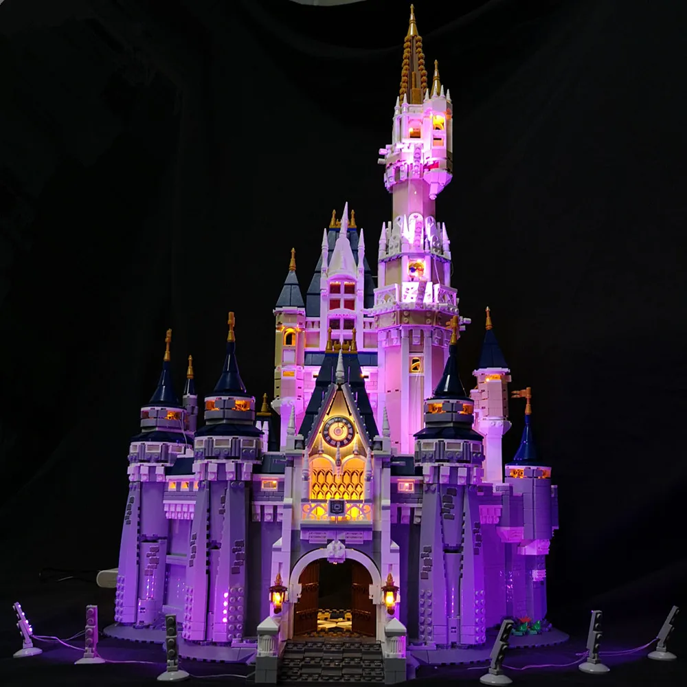 

JULITE Led Light Kit (Only Light Set) For Cinderella Princess Castle City Block pin 16008 Compatible with Lego 71040