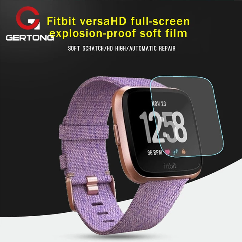 

Screen Protector For Fitbit versa Smart Watch Soft TPU Protective Film Ultra thin Clear Full Cover Screen Protector Film