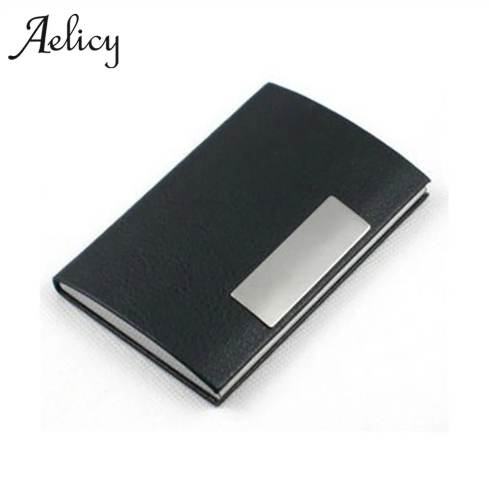 

Aelicy High Quality Brand New Leather Business Credit Card Name Id Card Holder Case Wallet Box porte carte Dropshipping