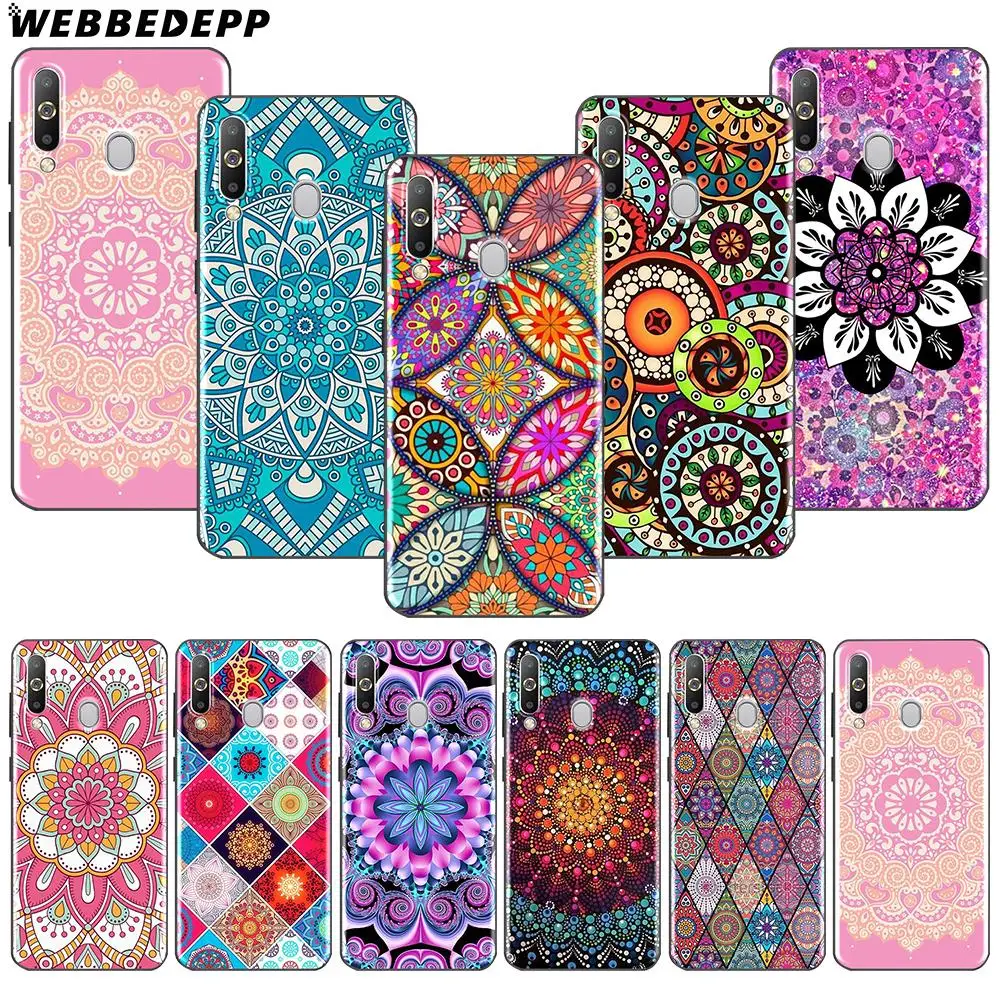 

WEBBEDEPP Beautiful Flower Mandala Soft TPU Case for Samsung Note 10 Plus A10S A20S A30S A40S A50S A60 A70 M10 M20 M30