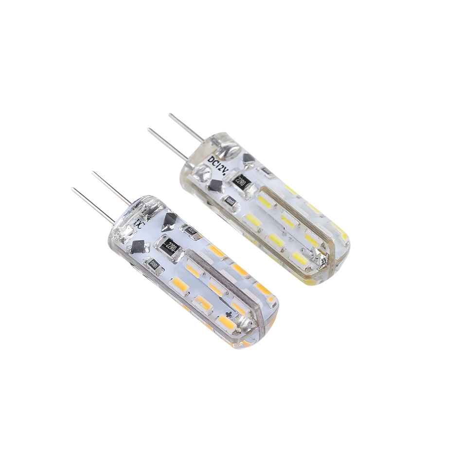 Ampoule 10x G4 Светодиодная лампа 1 Вт Мини Ac/DC12v светильник DC 12 вольт лампы Ac110v 220v smd3014 24 светодиода высокий яркий люстра светильник s