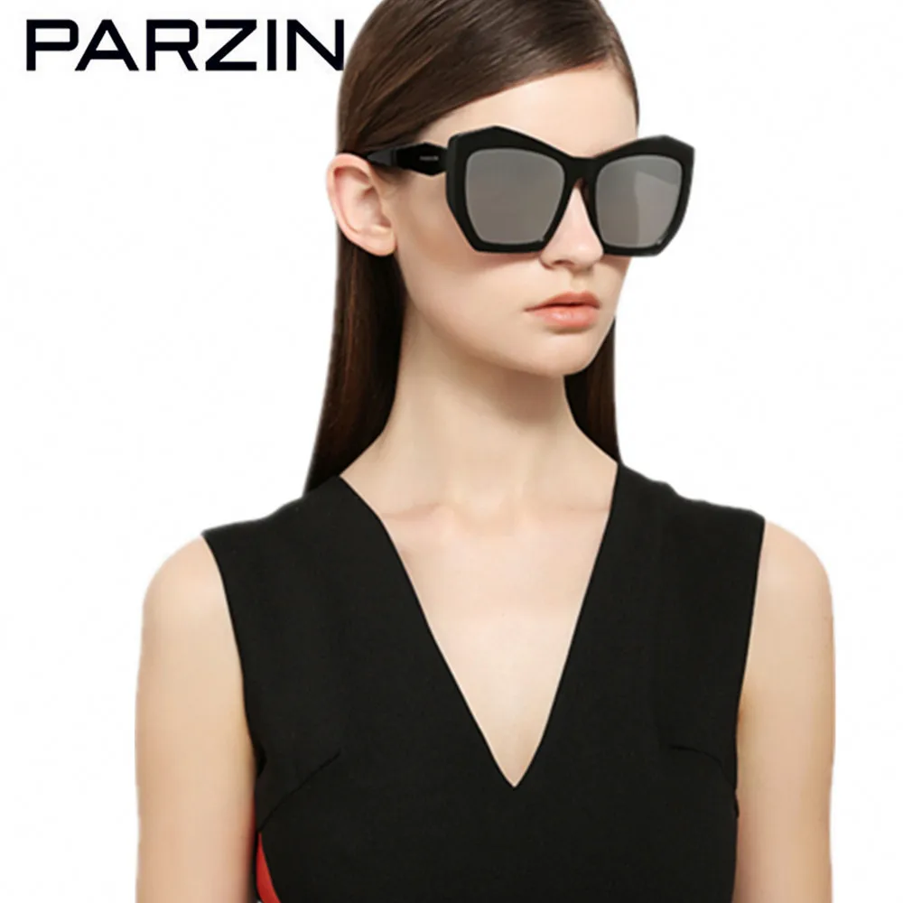 

PARZIN Polarized Women Sunglasses Nylon Lenses Female Sun Glasses Ladies Driving Glasses Black With Packing Box 9756