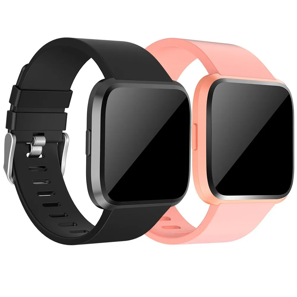 Сменный ремешок Duszake для Fitbit Versa Женский мягкий силиконовый водонепроницаемый на