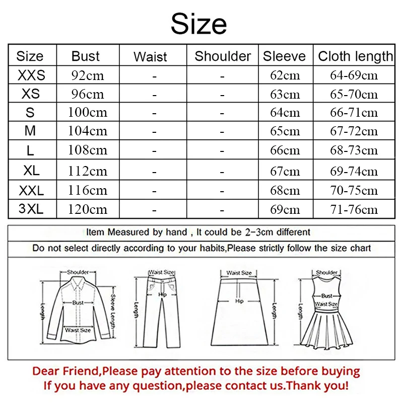 size xxs-3xl