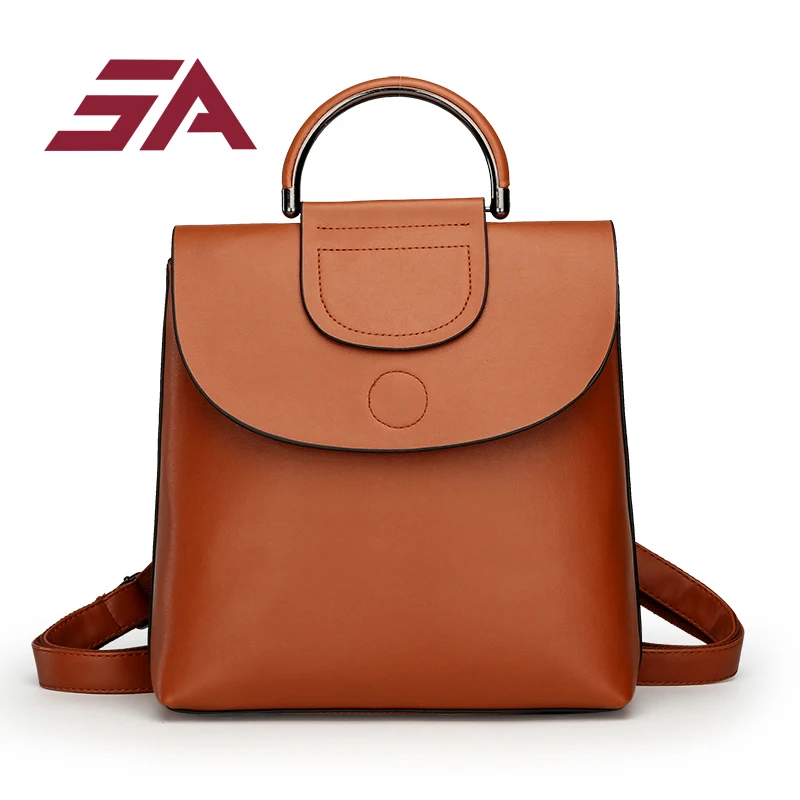 SA New Arrival Women Backpack Youth Fashion Leather Backpack for Teenage Girls School Shoulder