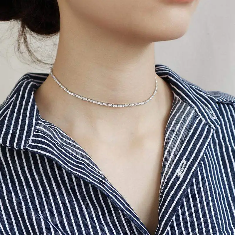 Цепочка с муассанитом женская