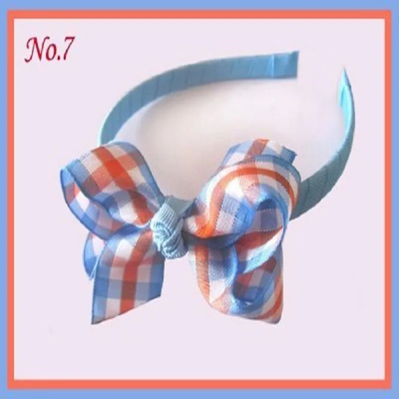

100 pcs 3"ABC BLESSING Boutique Good Girl Woven Headband Hair Bow Clip