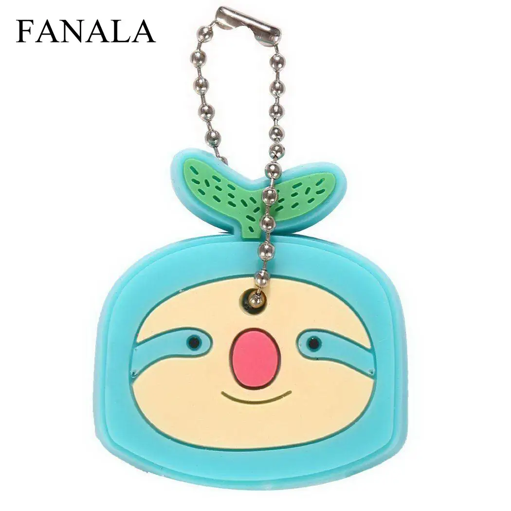 Shell Key Ring Cap Head Cover Lovely Animals Shape Key Case Silicone