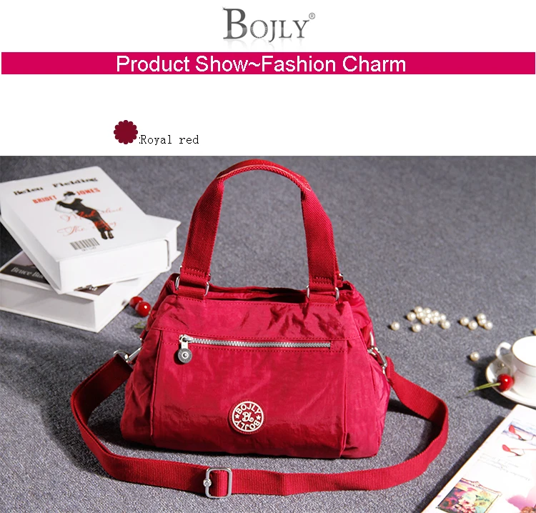 Bojly Fashion Casual Travel Women Handbag Messenger Bags Nylon Tote Shoulder Crossbody Bag Satchel pouch Tote for Ladies female (4)